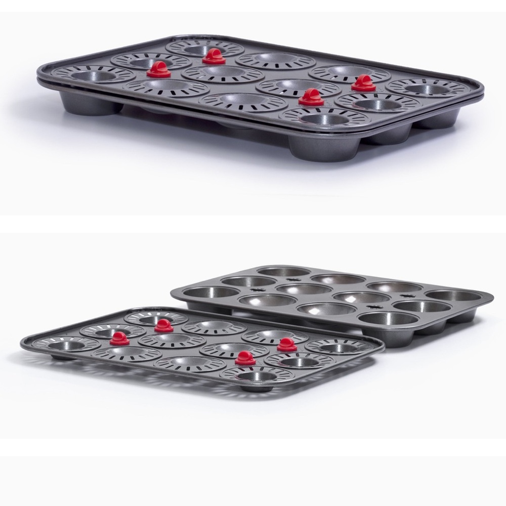 Mrs. Fields Bakeware Bake-N-Stuff Cupcake 2 pans New